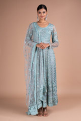 Blue And Grey Stary Night Anarkali1852 video
